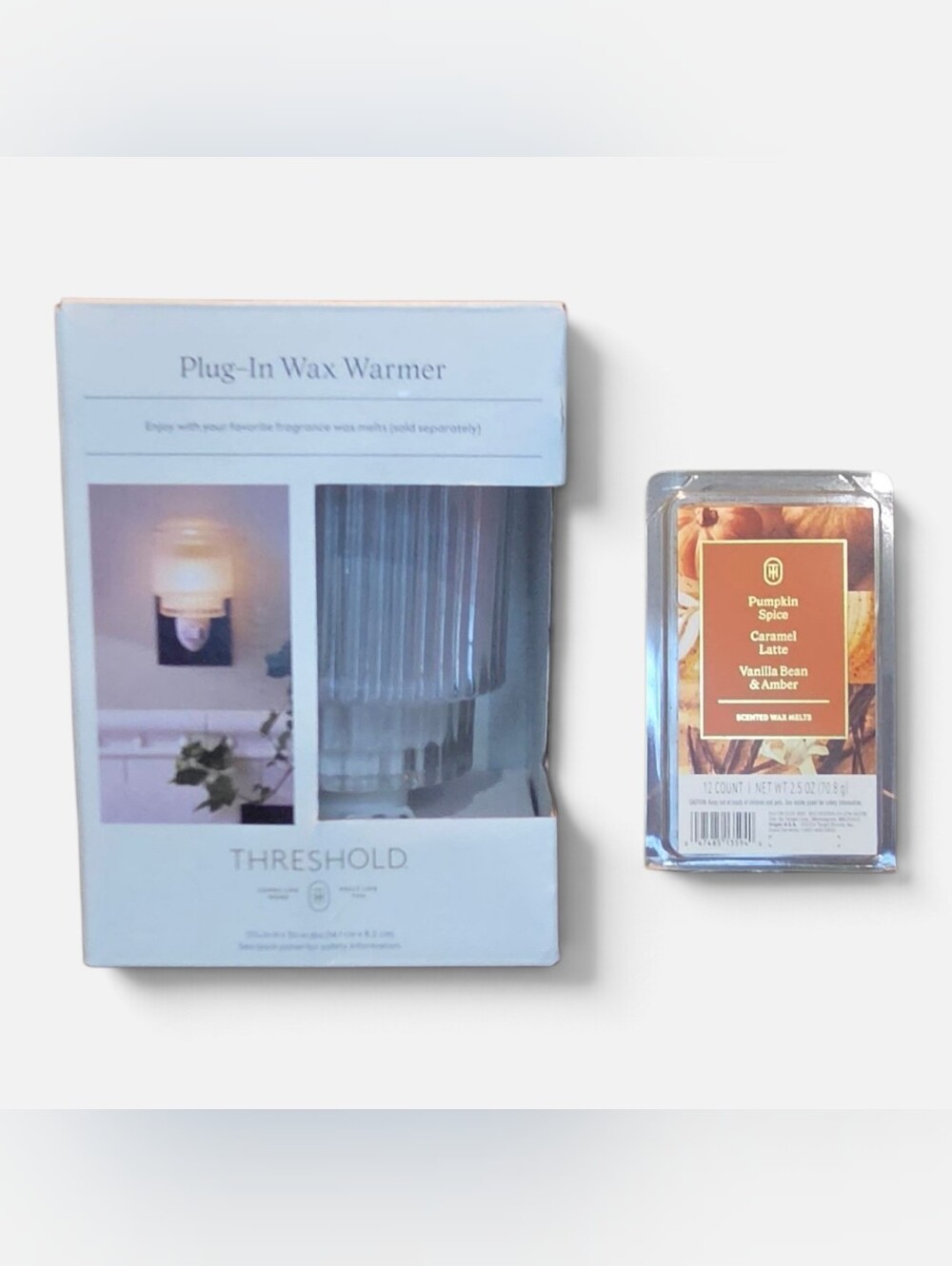 Threshold Clear Plug-In Ribbed Glass Wax Warmer